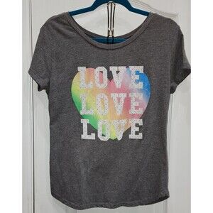 Ana Cabana Love Love Love Tshirt Womens Size Med